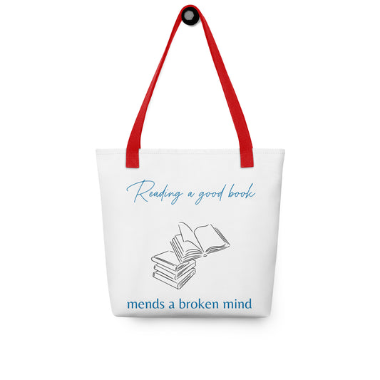 Reading a good book Tote bag