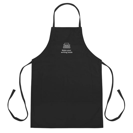 Make your writing sizzle Embroidered Apron