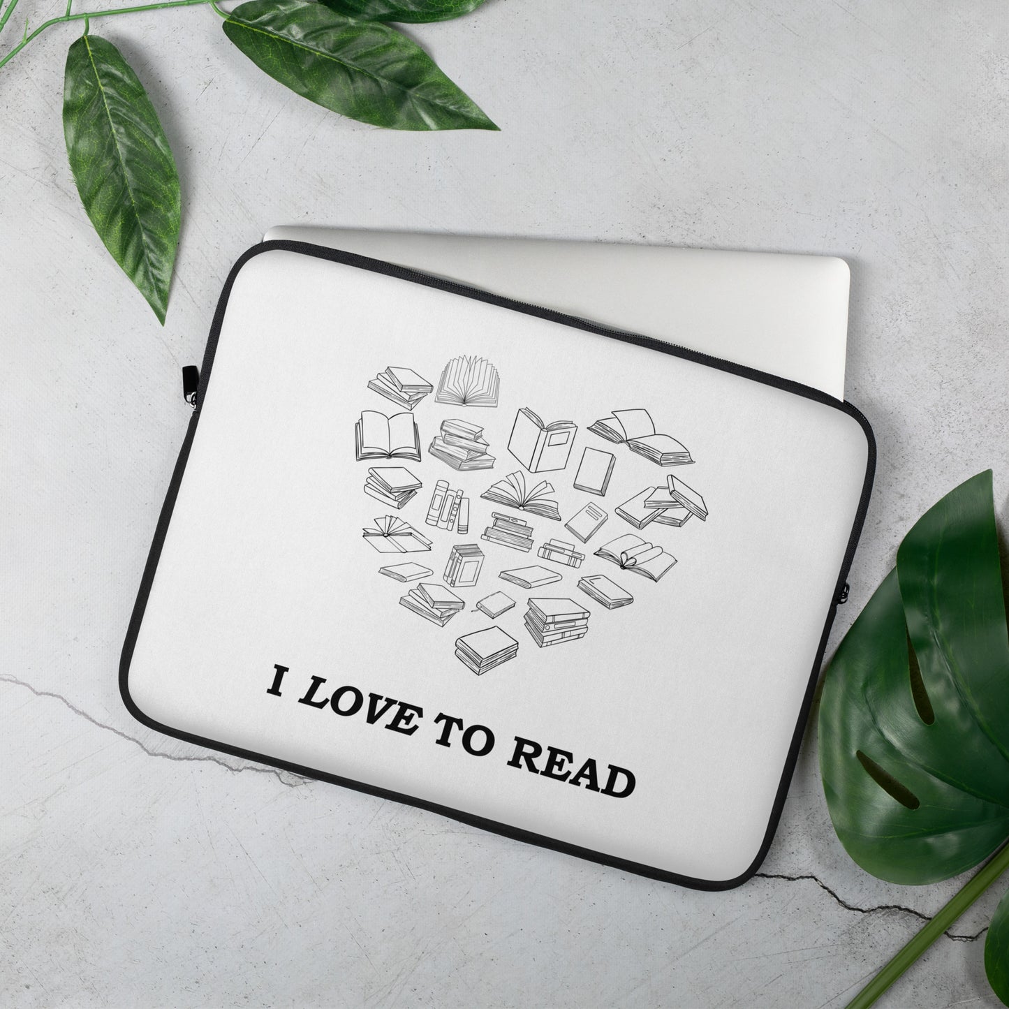 I Love to Read Laptop Sleeve