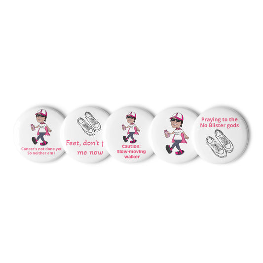 Set of pin buttons for your next Walk