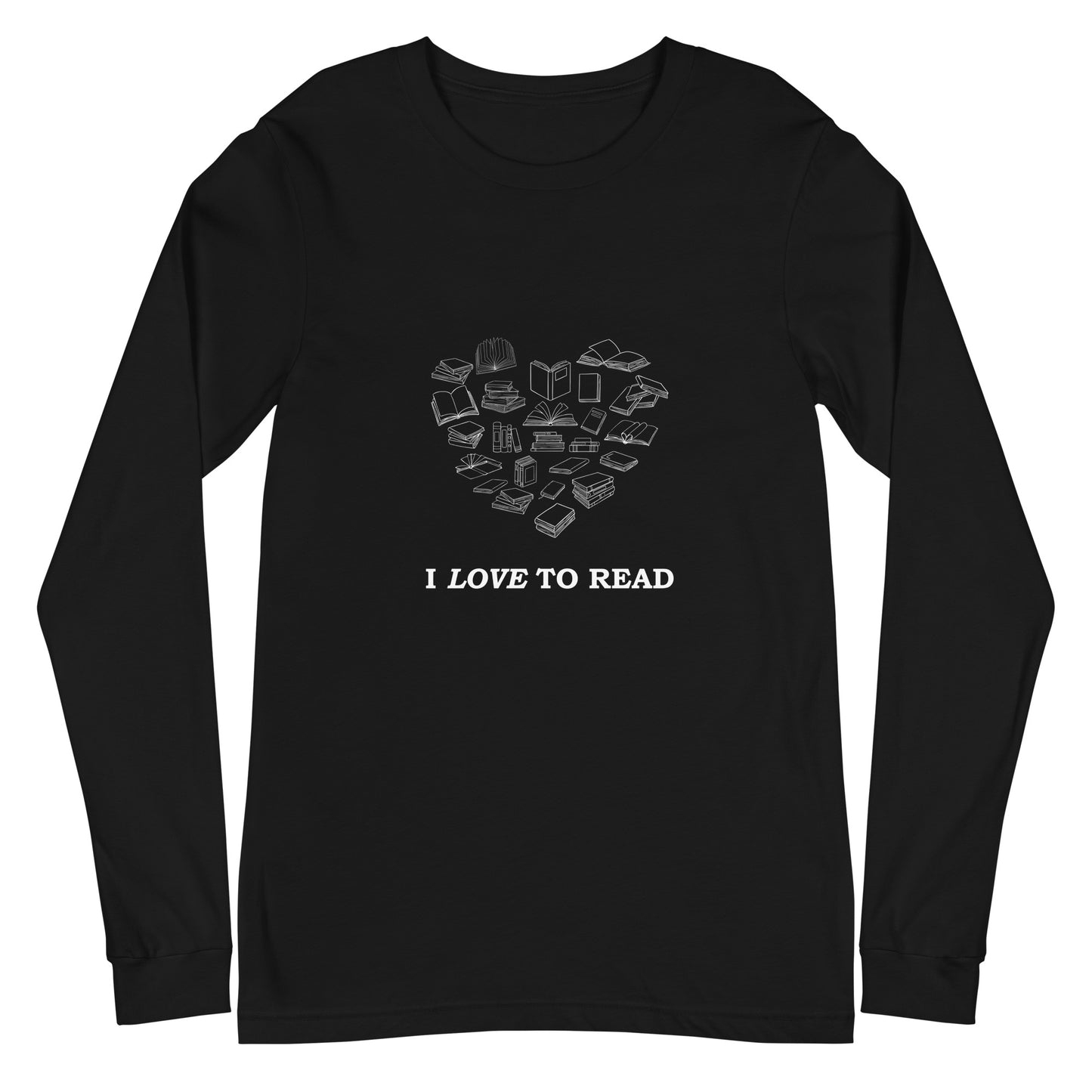 I Love to Read Unisex Long Sleeve Tee