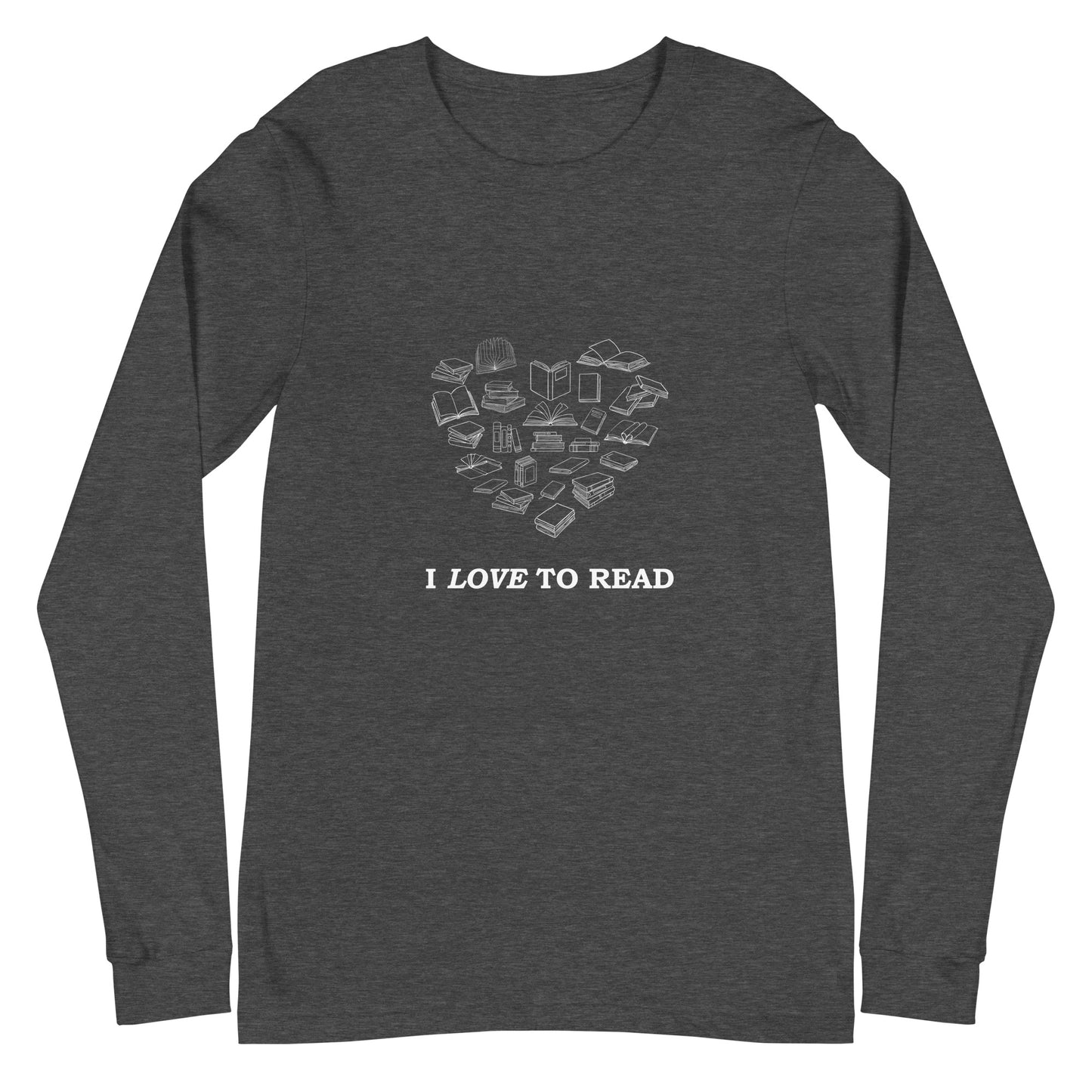 I Love to Read Unisex Long Sleeve Tee