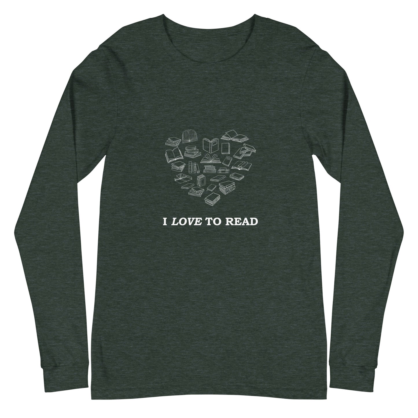 I Love to Read Unisex Long Sleeve Tee