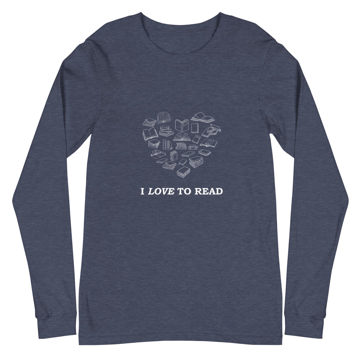 I Love to Read Unisex Long Sleeve Tee