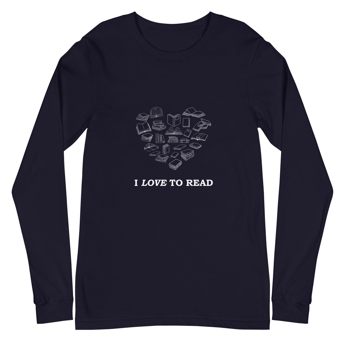 I Love to Read Unisex Long Sleeve Tee