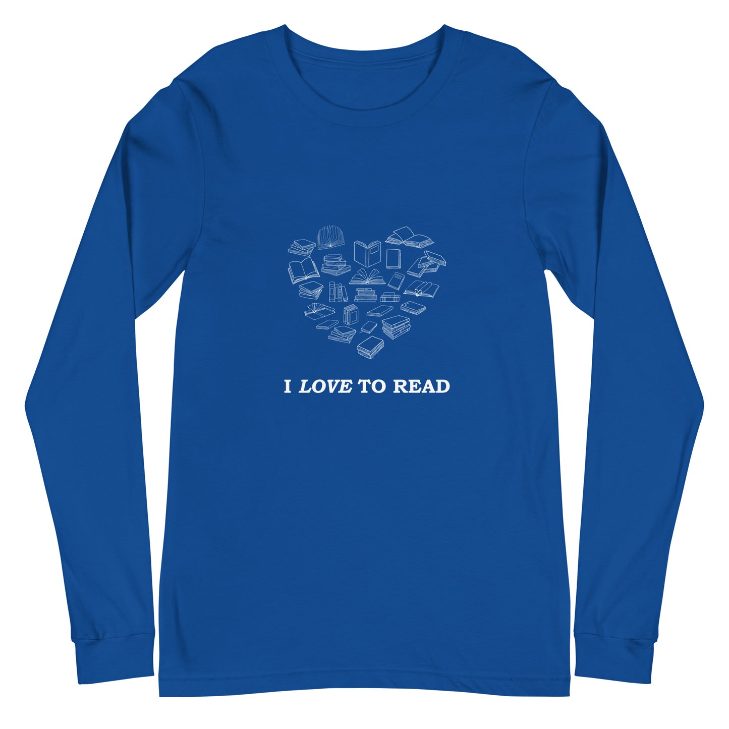 I Love to Read Unisex Long Sleeve Tee