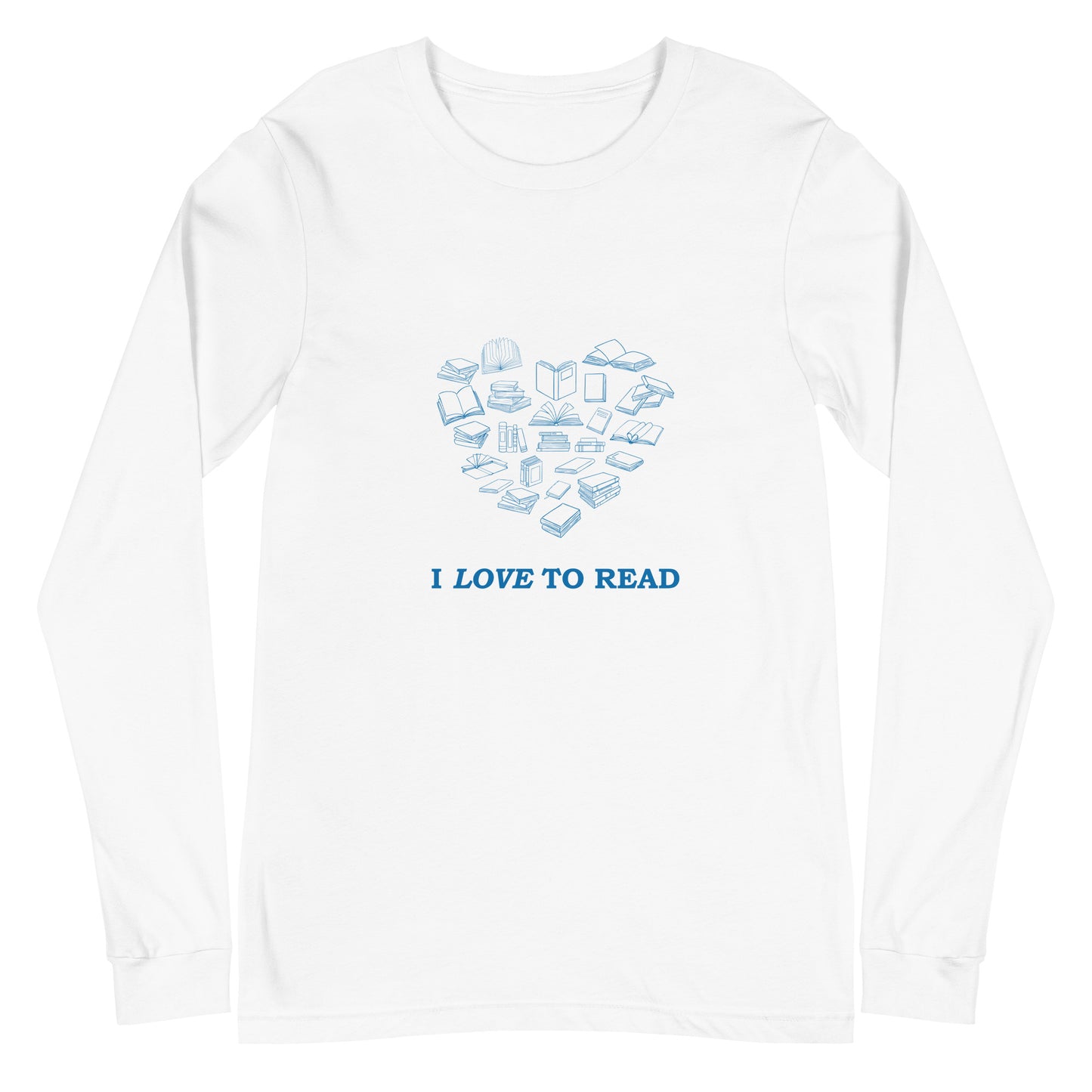 I Love to Read Unisex Long Sleeve Tee