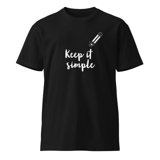 Keep it simple Unisex premium black  t-shirt