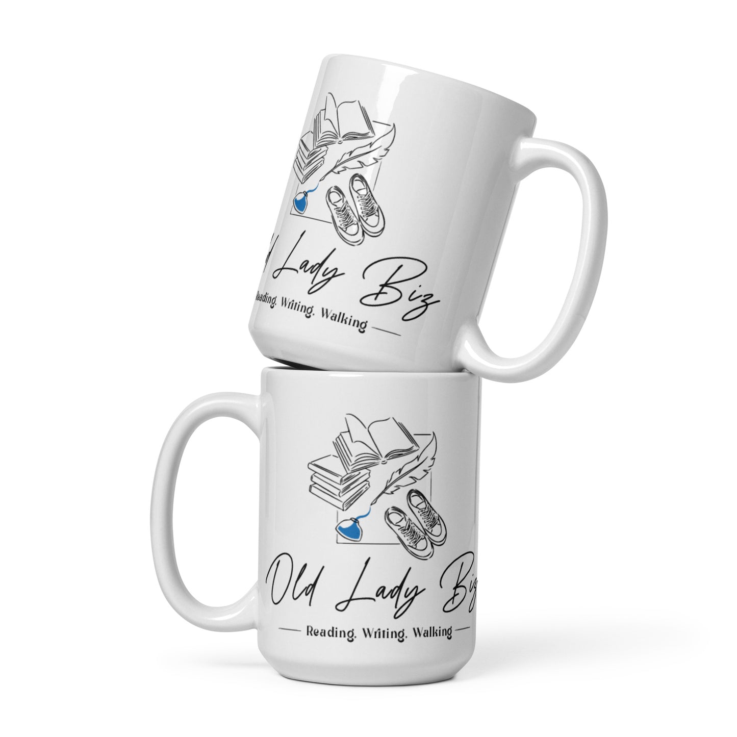 OLB Logo White glossy mug